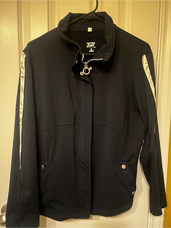 Tail Jackets & Blazers - Tail Tech ThermoCool Pro Performance Jacket Black Silver Golf Tennis, Size L